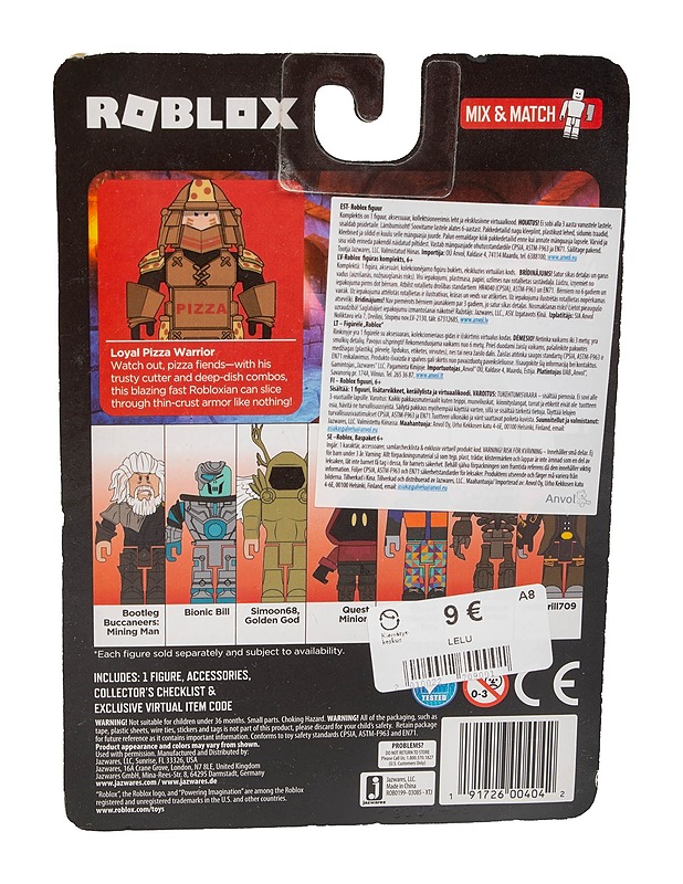 JAZWARES Loyal Pizza Warrior - hahmopakkaus - Lasten lelut - 10105477232 - 1