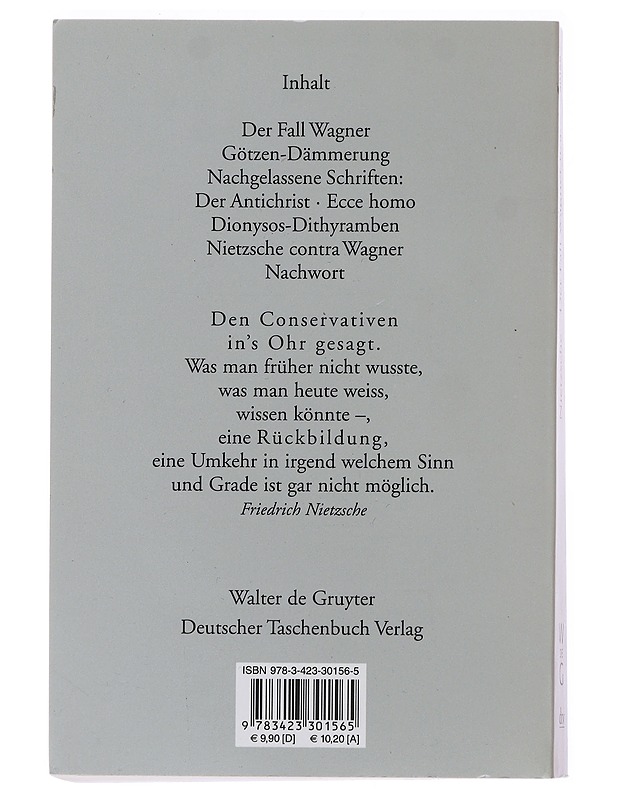 Der Fall Wagner u. a. - Nietzsche, Friedrich - Romaanit ja novellit - 10105477261 - 1