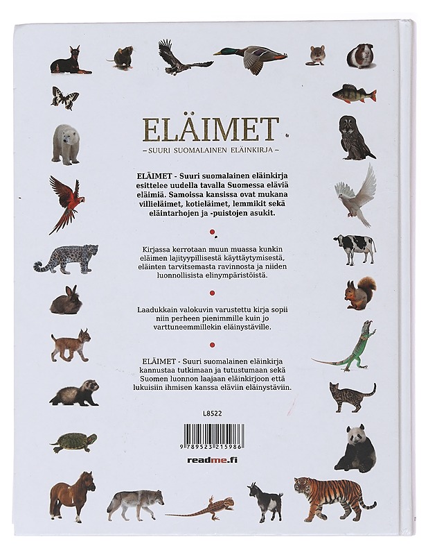 Eläimet : suuri suomalainen eläinkirja - Ovaskainen, Viljami - Lemmikki- ja luontokirjat - 10105477379 - 1