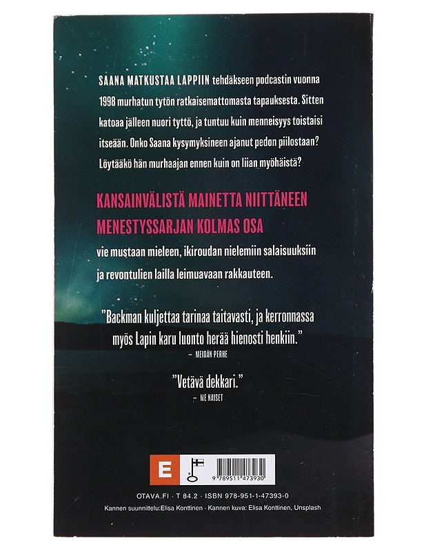 Ennen kuin tulee pimeää - Elina Backman - Jännitys ja dekkarit - 10105477380 - 1
