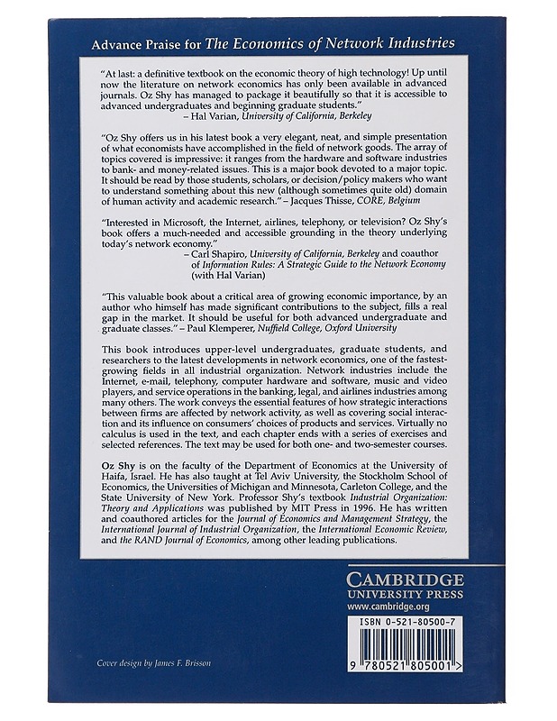 The Economics of Network Industries - Shy, Oz - Tietokirjat ja oppaat - 10105477381 - 1