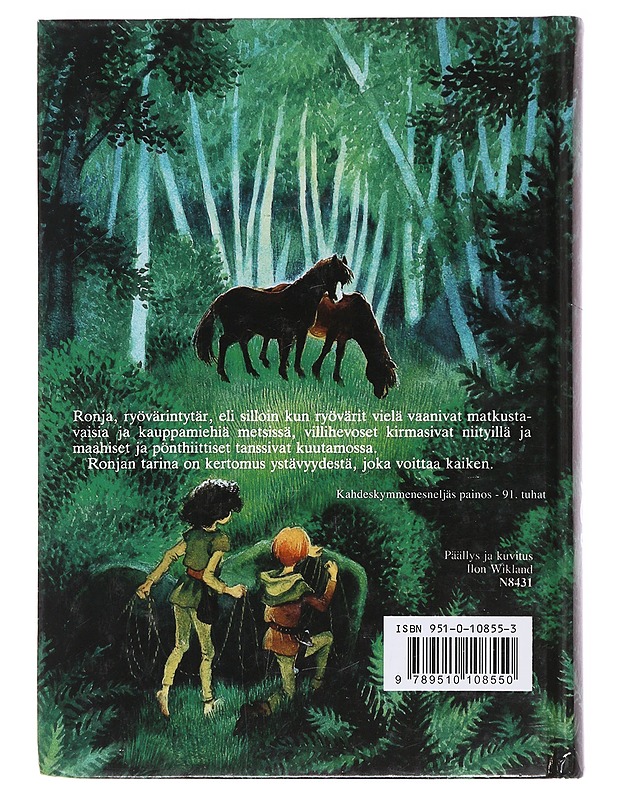 Ronja, ryövärintytär - Astrid Lindgren - Lastenkirjat - 10105477387 - 1
