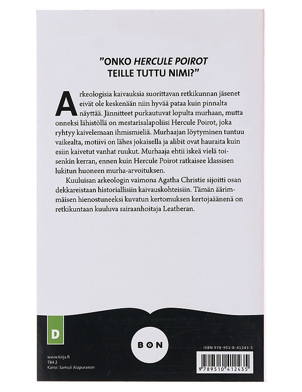 Murha Mesopotamiassa - Christie, Agatha - Jännitys ja dekkarit - 10105477400 - 1