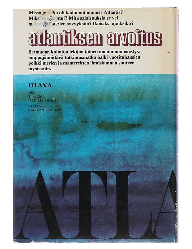 Atlantiksen arvoitus - Berlitz, Charles - Historiakirjat - 10105477483 - 1