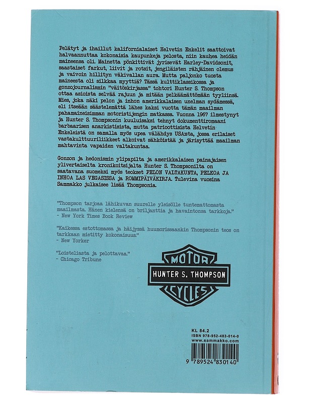 Helvetin enkelit - Thompson, Hunter S. - Romaanit ja novellit - 10105477515 - 1