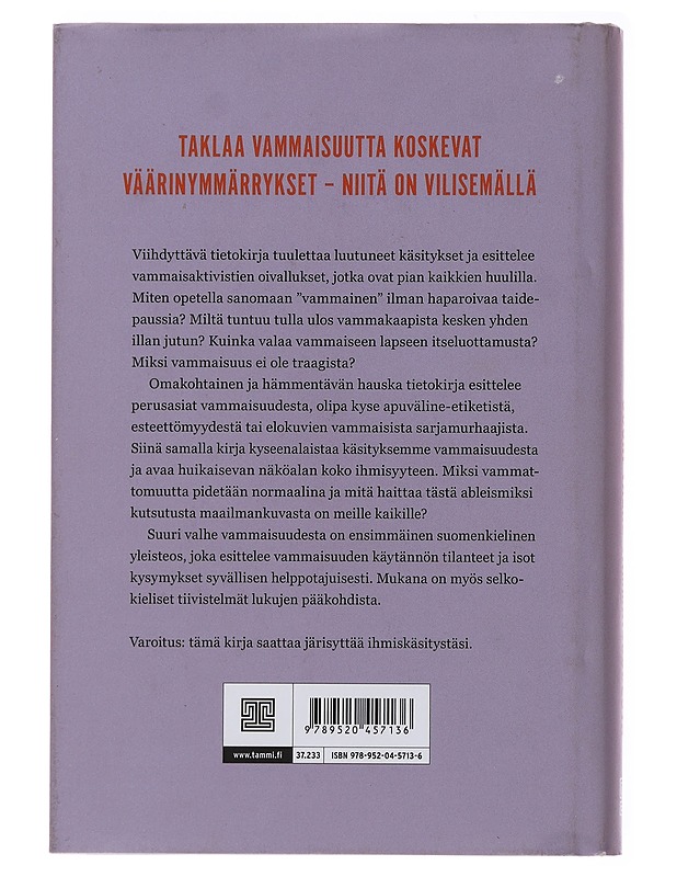 Suuri Valhe vammaisuudesta - Sofia Tawast & Riikka Leinonen - Tietokirjat ja oppaat - 10105477557 - 1
