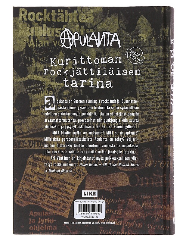 Apulanta : kaikki yhdestä pahasta - Ari Väntänen - Historiakirjat - 10105477561 - 1