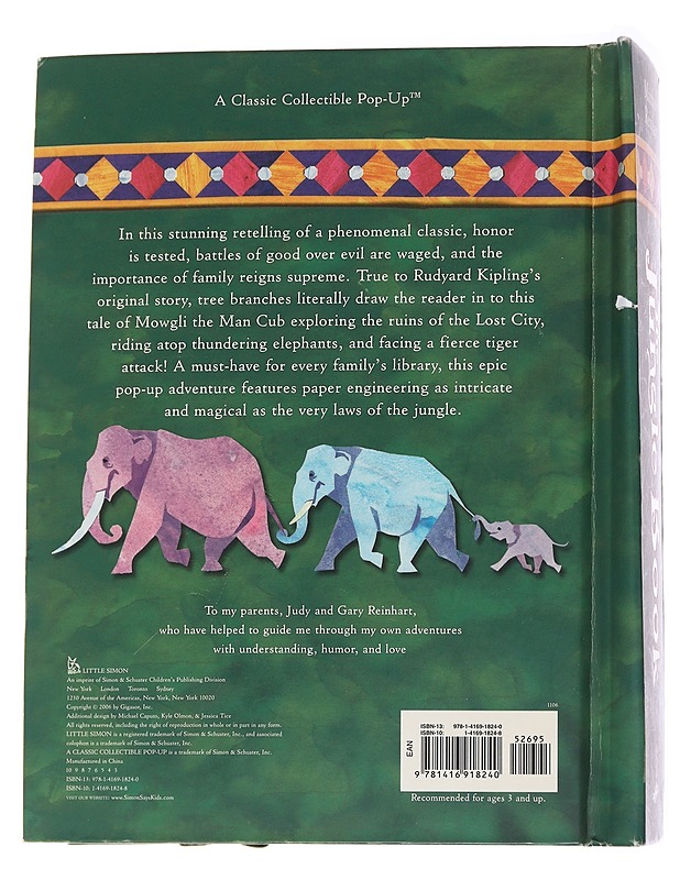 The Jungle Book: A Pop-Up Adventure - Reinhart, Matthew - Lastenkirjat - 10105477586 - 1