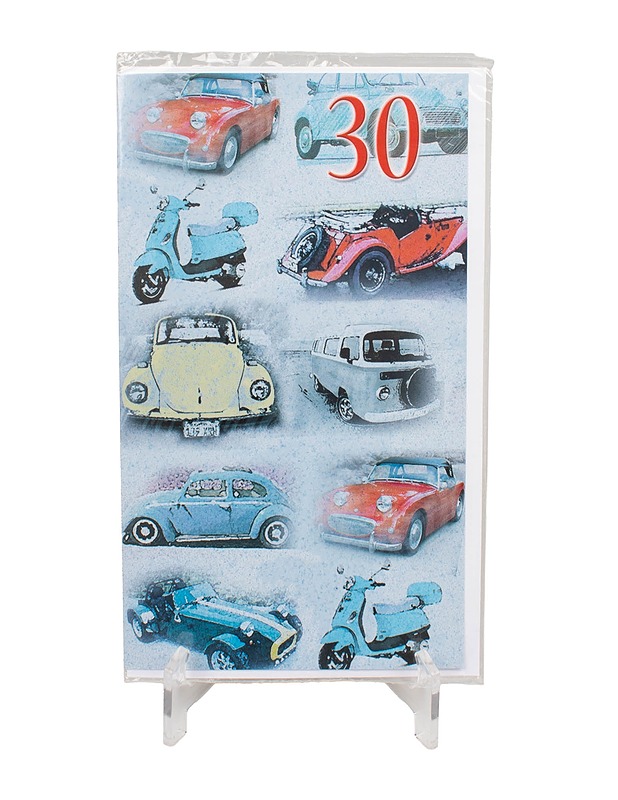 2-osainen onnittelukortti, 30 vuotta - Askartelu - 10105477723 - 0