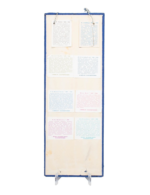 LAITILAN SÄÄSTÖPANKKI presidenttien juhlakolikkosarja - Muut sisustustavarat - 10105477747 - 1