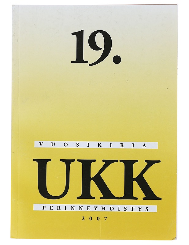 19. Vuosikirja UKK - Sarlund, Seppo - Historiakirjat - 10105477793 - 0