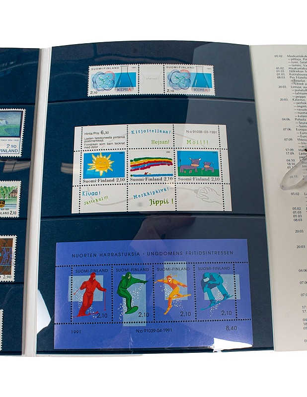 Suomen postimerkit 1991 - Askartelu - 10105477789 - 3
