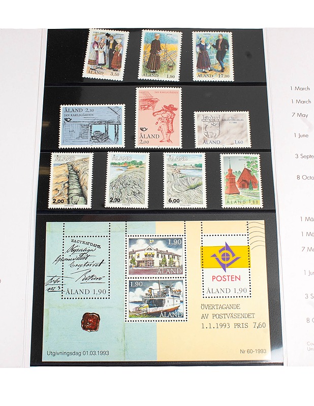 Ahvenanmaan postimerkit 1993 - Askartelu - 10105477798 - 2