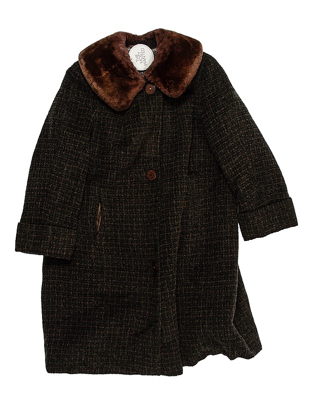 Ruutukuvioinen villakangastakki - Naisten takit ja jakut - 10105477828 - 0