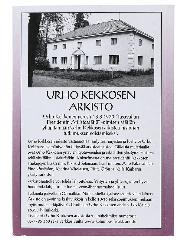23. Vuosikirja UKK - Sarlund, Seppo  - Historiakirjat - 10105477832 - 1