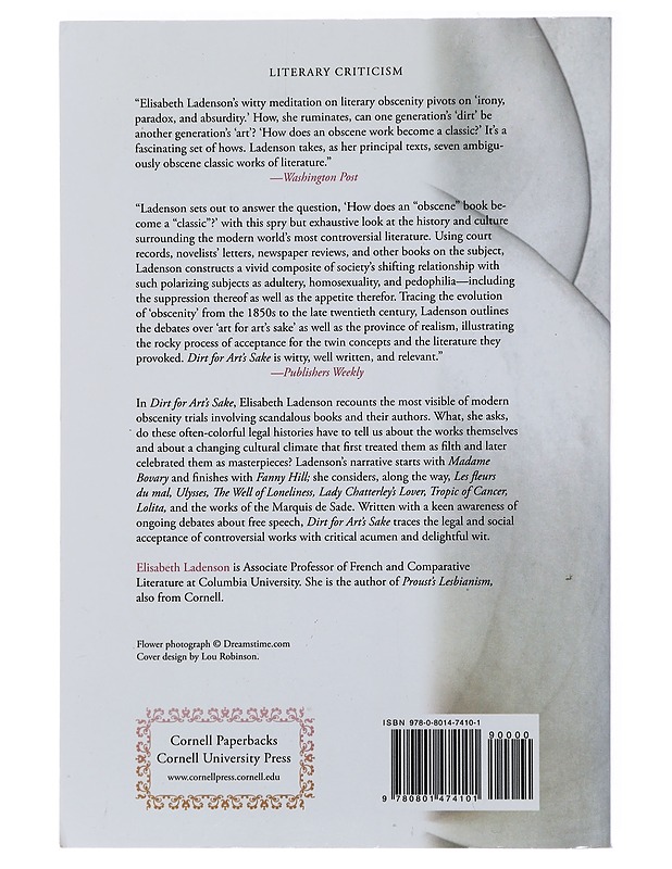 Dirt for Art's Sake: Books on Trial from Madame Bovary to Lolita - Ladenson, Elisabeth - Romaanit ja novellit - 10105477916 - 1