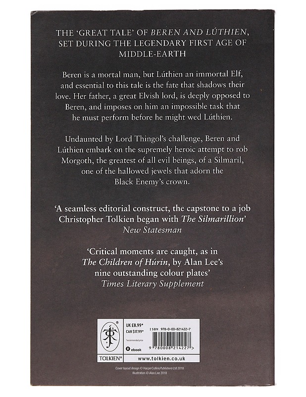 Beren and Lúthien - Tolkien, J. R. R. - Fantasia- ja scifi - 10105477962 - 1