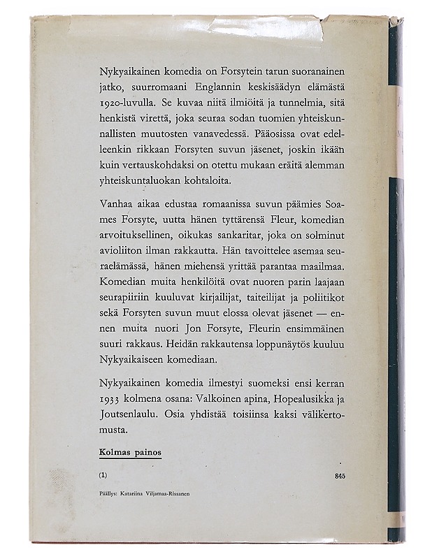 Nykyaikainen Komedia 1 - Galsworthy, John - Romaanit ja novellit - 10105477981 - 1