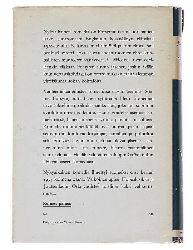 Nykyaikainen Komedia 2 - Galsworthy, John - Romaanit ja novellit - 10105478003 - 1