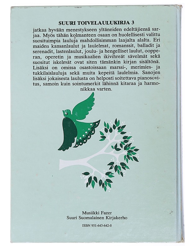 Suuri toivelaulukirja. 3 - Vuoristo, Aapeli - Musiikki- ja elokuvakirjat - 10105478034 - 1