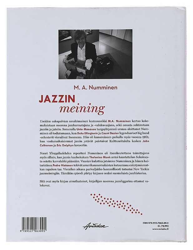 Jazzin meining - M. A. Numminen - Musiikki- ja elokuvakirjat - 10105478117 - 1