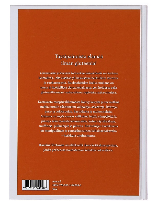 Leivonnaisia ja kevyttä kotiruokaa keliaakikoille - Kaarina Virtanen - Ruokakirjat - 10105478134 - 1