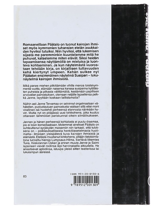 Susipari / Näytelmä - Kalle Päätalo - Romaanit ja novellit - 10105478147 - 1