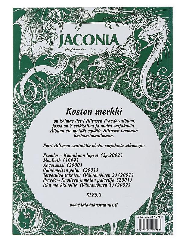 Koston merkki - Petri Hiltunen - Sarjakuvat - 10105478164 - 1