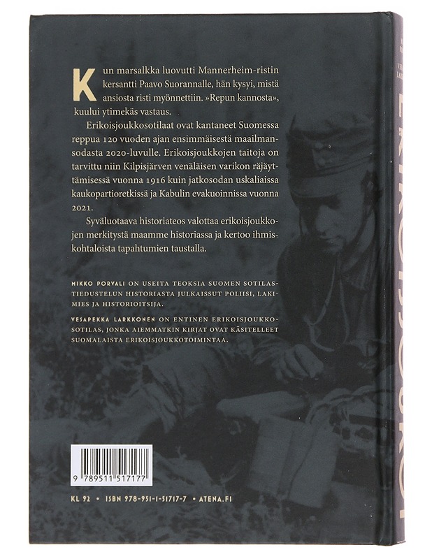 Erikoisjoukot : päämajan kaukopartioista erikoisjääkäreihin - Porvali, Mikko - Historiakirjat - 10105478166 - 1