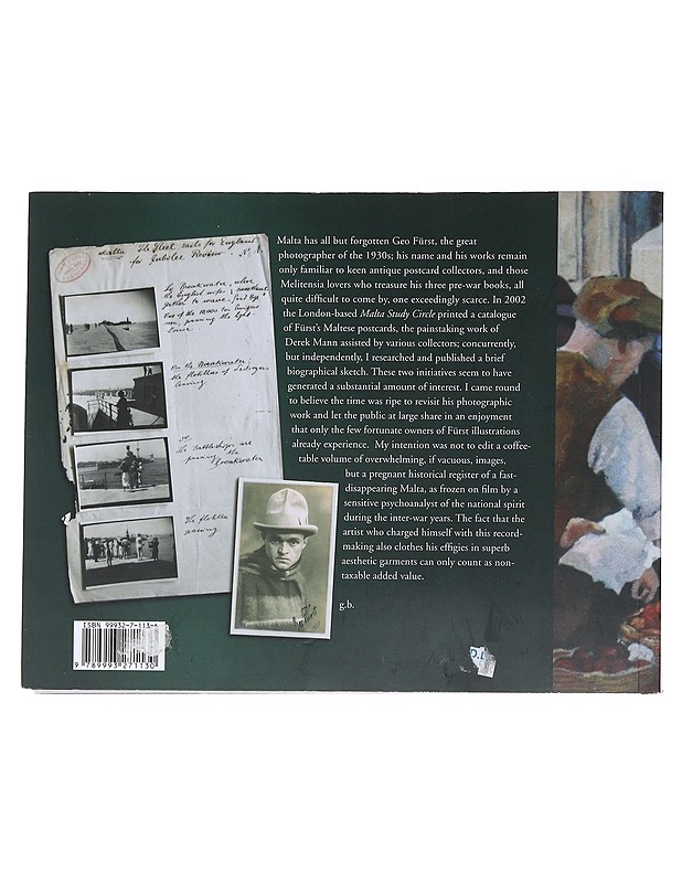 Nostalgia of Malta: Images by Geo Fürst fron the 1930s - Giovanni Bonello - Historiakirjat - 10105478173 - 1