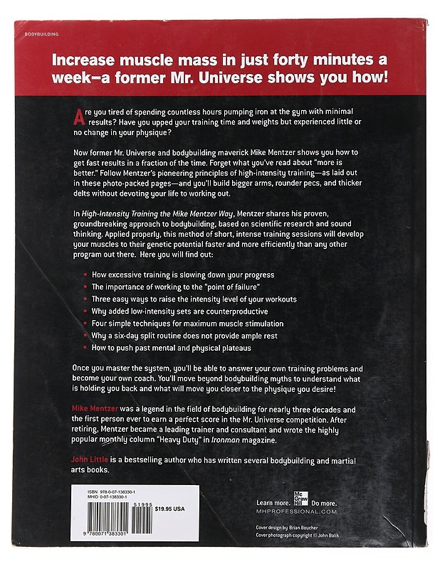 High-intensity training the Mike Mentzer way - Mentzer, Mike - Tietokirjat ja oppaat - 10105478266 - 1