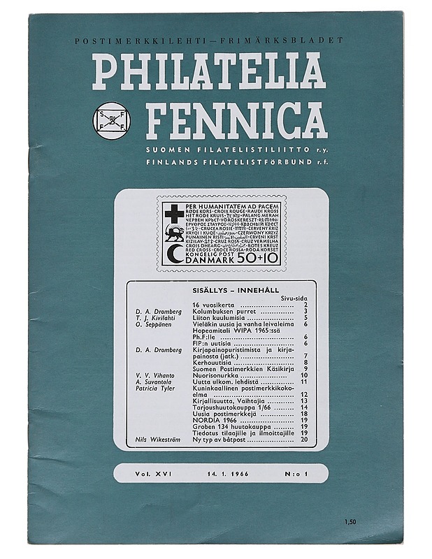 Philatelia Fennica N:O 1 (1966) - Lehdet - 10105478335 - 0