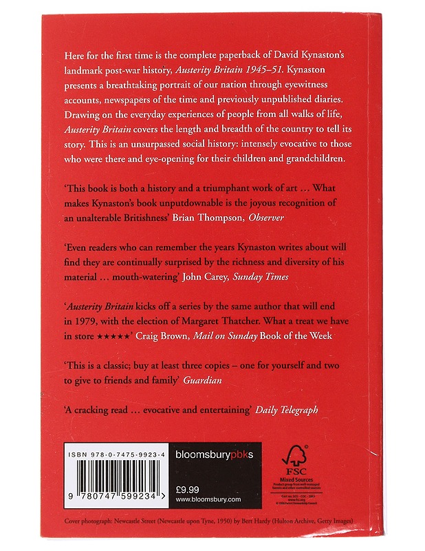 Austerity Britain, 1945-51 - Kynaston David - Historiakirjat - 10105478467 - 1