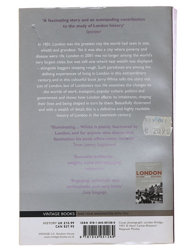 London in the 20th century - Jerry White - Historiakirjat - 10105478473 - 1