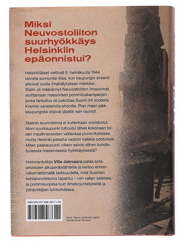 Helsinki 1944 : taistelu pääkaupungista - Jalovaara, Ville  - Historiakirjat - 10105478486 - 1