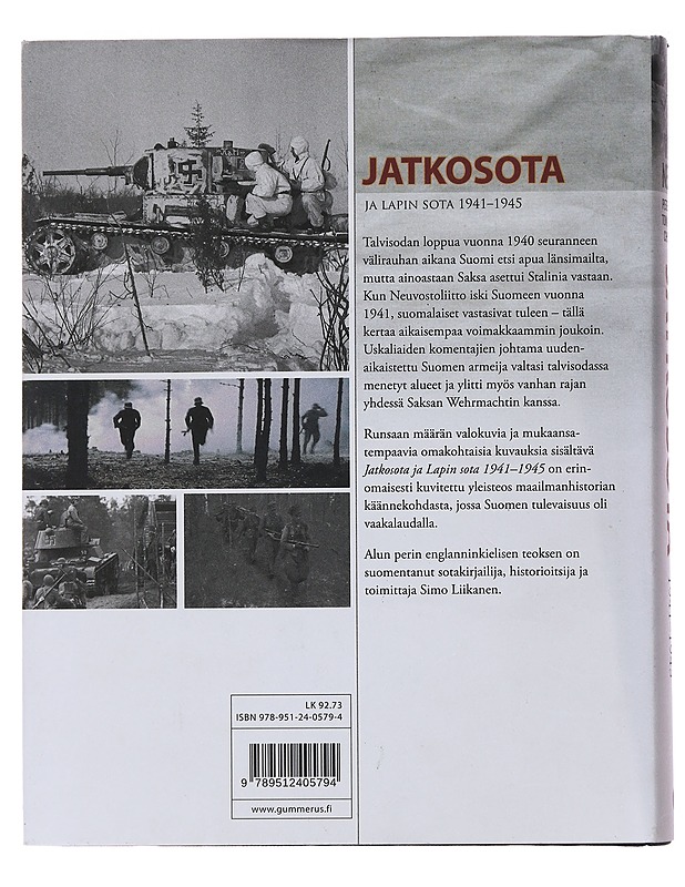 Jatkosota ja Lapin sota 1941-1945 - Nenye, Vesa - Historiakirjat - 10105478530 - 1