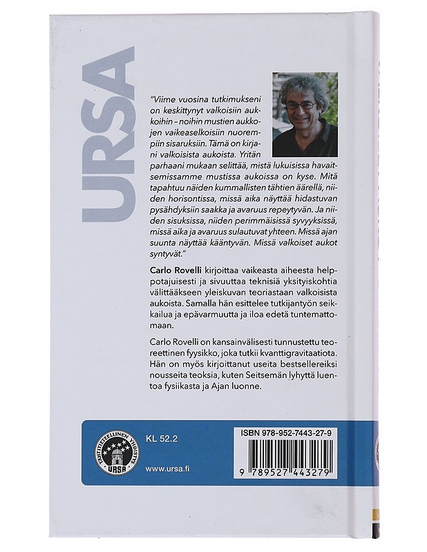 Valkoiset aukot horisontin sisällä - Rovelli, Carlo - Tietokirjat ja oppaat - 10105478602 - 1
