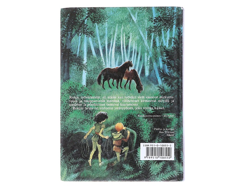 Ronja, ryövärintytär - Lindgren, Astrid - Lastenkirjat - 10105478670 - 1