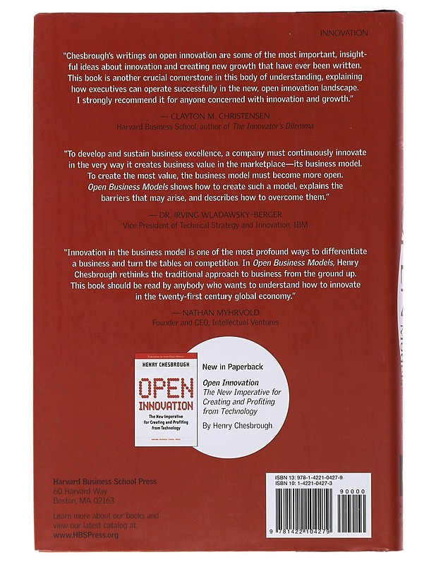 Open business models - Henry Chesbrough - Harrastekirjat - 10105478676 - 1