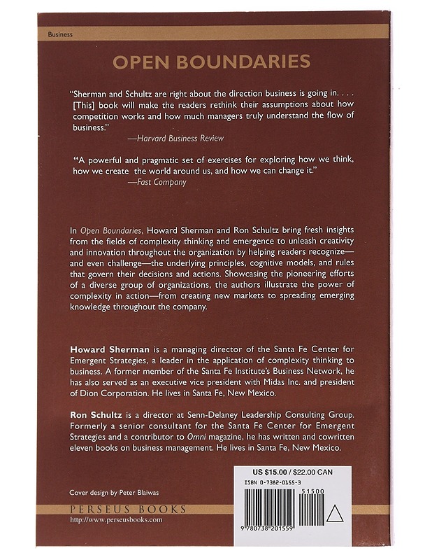 Open boundaries : creating business innovation through complexity - Sherman, Howard - Tietokirjat ja oppaat - 10105478714 - 1