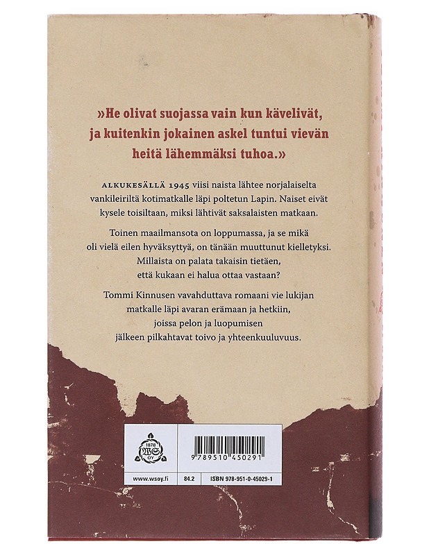 Ei kertonut katuvansa / vaellusromaani - Tommi Kinnunen - Romaanit ja novellit - 10105478822 - 1