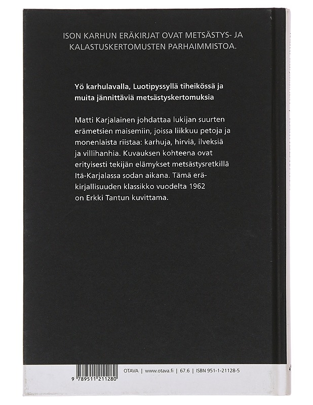 Karhulavalla - Karjalainen, Matti - Romaanit ja novellit - 10105478834 - 1