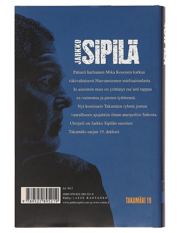 Uhripeli - Jarkko Sipilä - Jännitys ja dekkarit - 10105478835 - 1