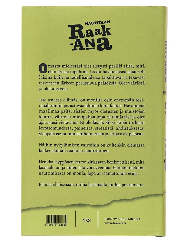 Nautitaan raakana - Hyppönen Henkka - Tietokirjat ja oppaat - 10105478844 - 1