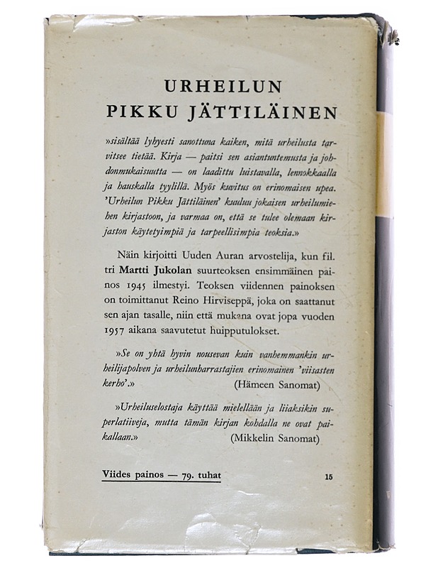 Urheilun Pikkujättiläinen - Martti Jukola, Reino Hirviseppä - Tietokirjat ja oppaat - 10105479001 - 1
