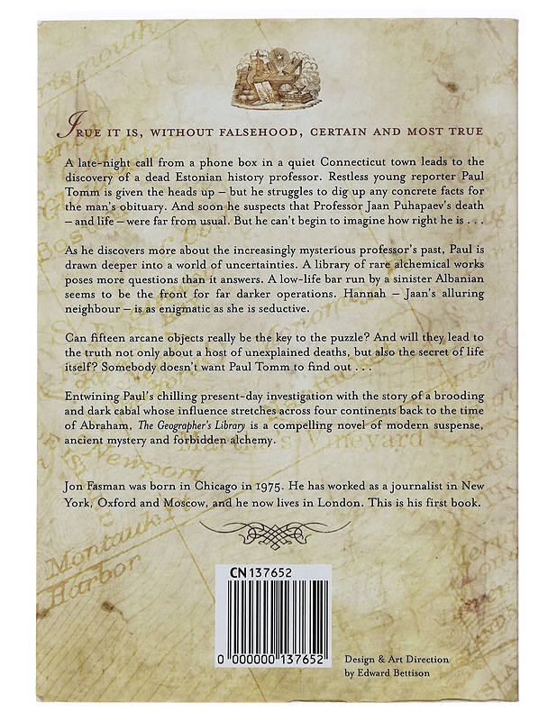 The Geographer's Library - Jon Fasman - Jännitys ja dekkarit - 10105479015 - 1