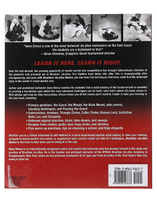 Brazilian Jiu-Jitsu Basics: Mastering the Essential Techniques - Simco, Gene  - Tietokirjat ja oppaat - 10105479025 - 1