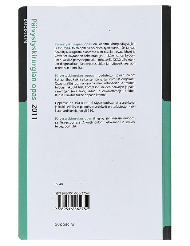 Päivystyskirurgian opas - Leppäniemi, Ari - Tietokirjat ja oppaat - 10105479095 - 1