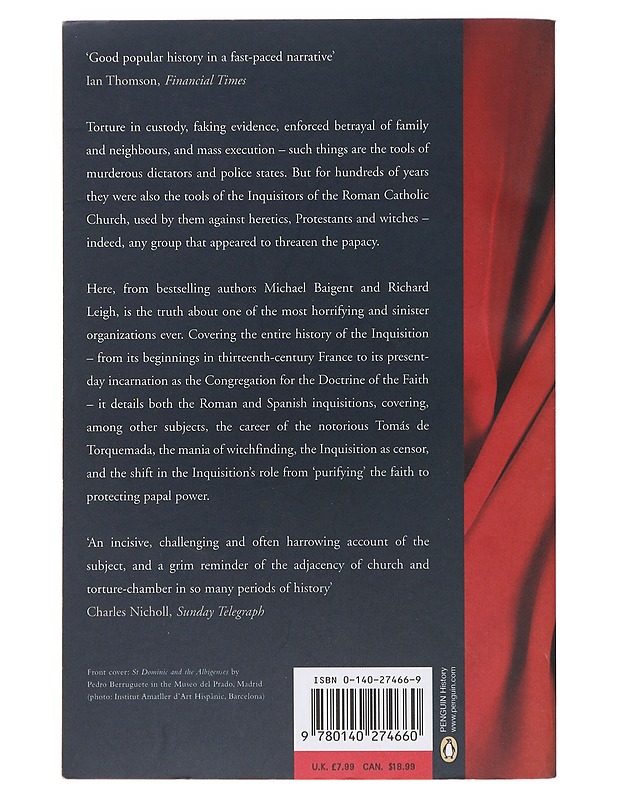 The inquisition - Baigent, Michael - Tietokirjat ja oppaat - 10105479100 - 1
