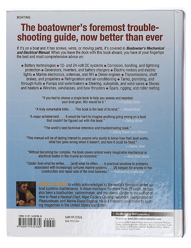 Boatowner's mechanical and electrical manual : how to maintain, repair and improve your boat's essential systems - Nigel Calder - Tietokirjat ja oppaat - 10105479117 - 1